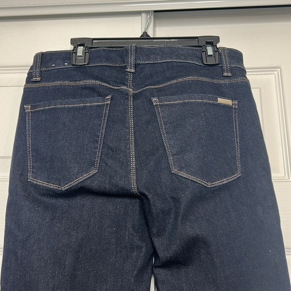 WHBM The Jegging Crop Dark Wash Ankle Zip 2 LONG - Picture 4 of 5